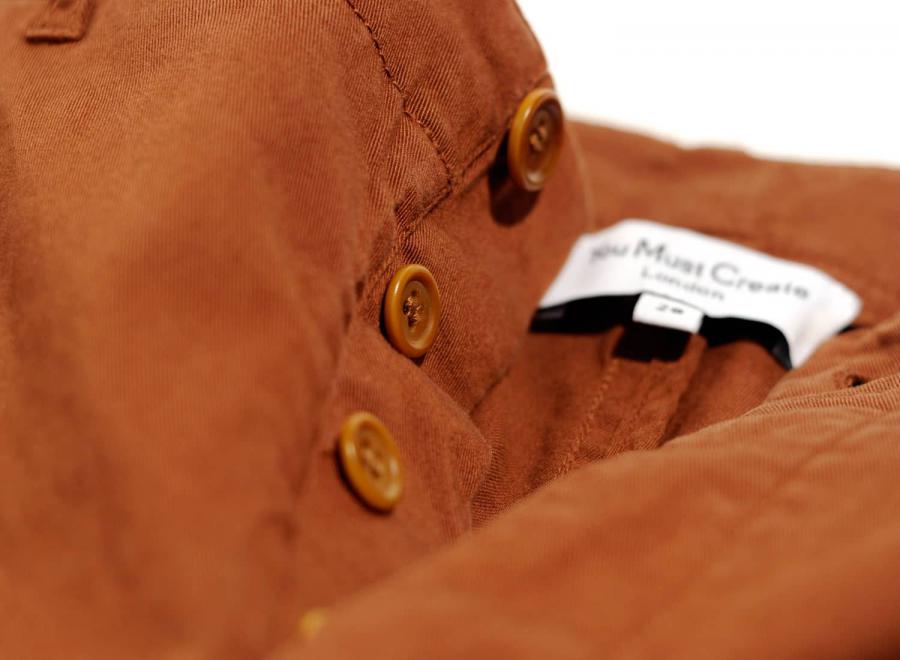 YMC P4LAA Deja Vu Trouser Brown - YMC - You Must Create