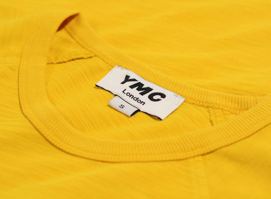 YMC Television Raglan Tee Yellow P6NAA - YMC - You Must Create