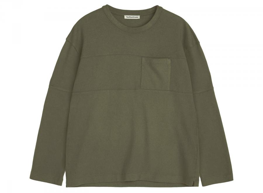 YMC U7BAB Archive Sweat Dark Green - YMC - You Must Create