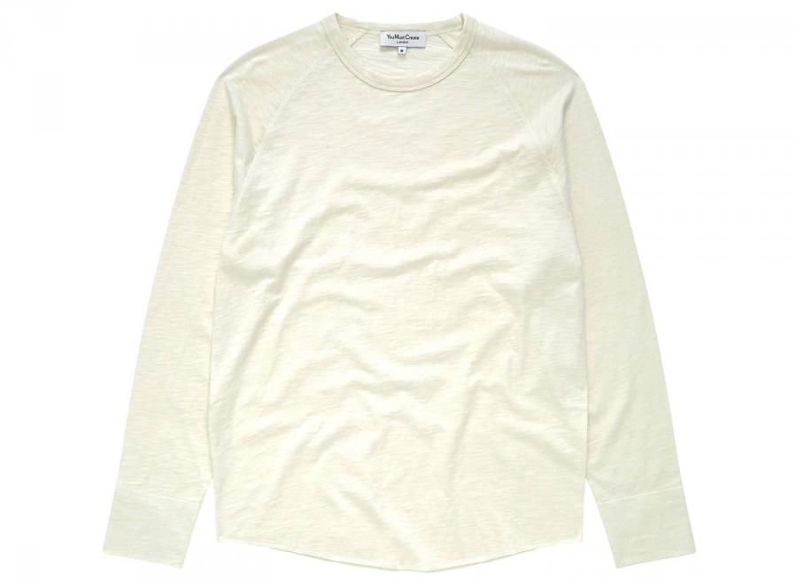 YMC Verlaine Raglan LS Tee Ecru P6MAC - YMC - You Must Create