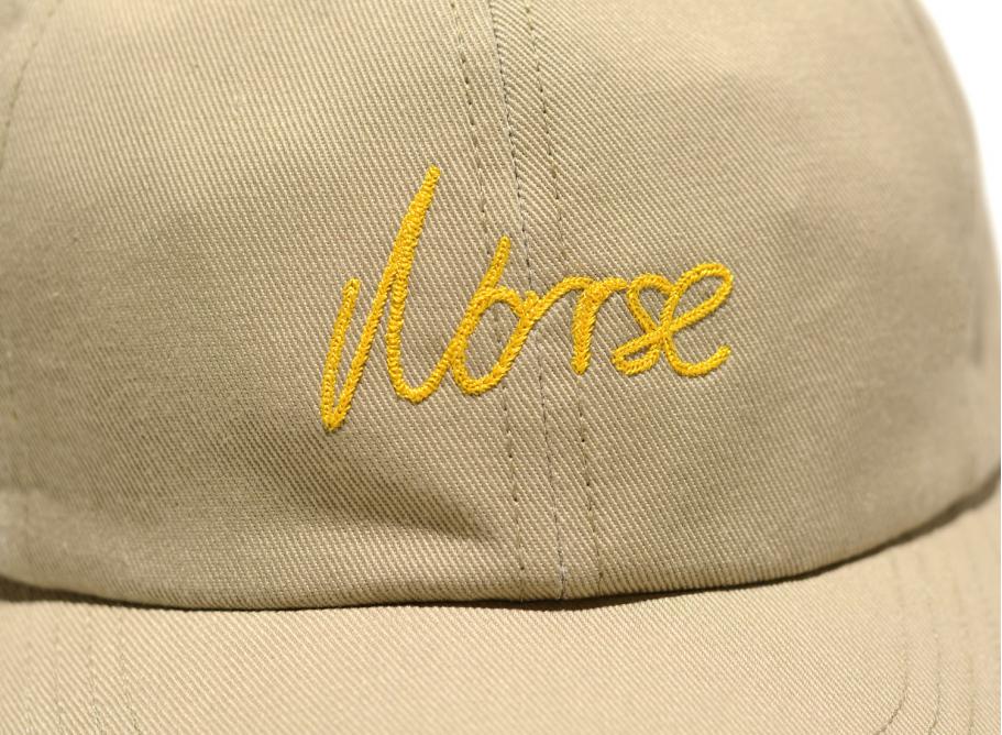 Norse Projects Chainstitch Logo Twill Cap Utility Khaki